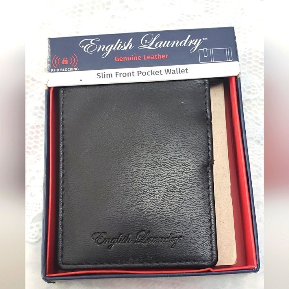 English Laundry Money Clip Wallet New